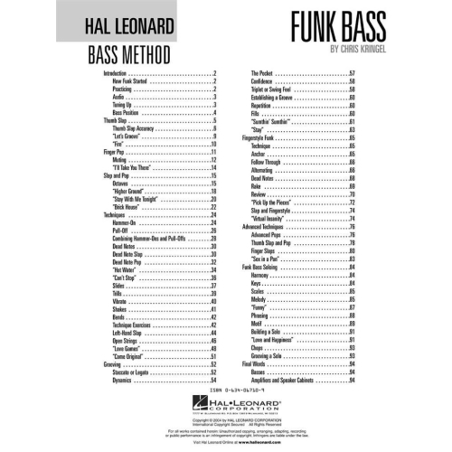 Funk Bass - A Guide to the Techniques and Philosophies of Funk Bass