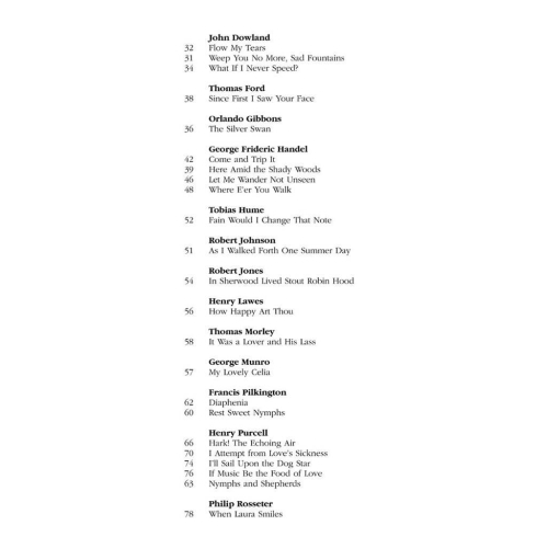 English Songs (Low Voice)