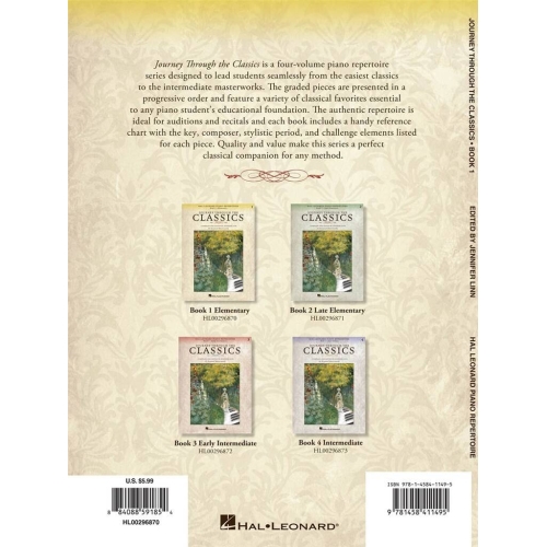 Journey Through the Classics: Book 1 Elementary