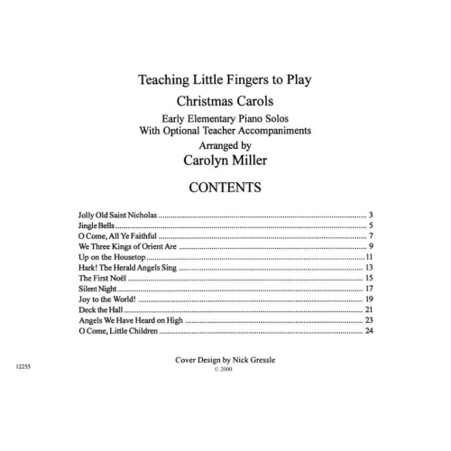 Teaching Little Fingers to Play Christmas Carols