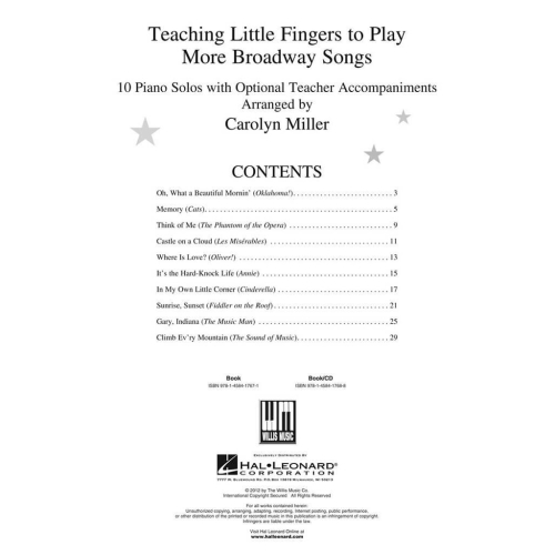 Teaching Little Fingers To Play More Broadway..