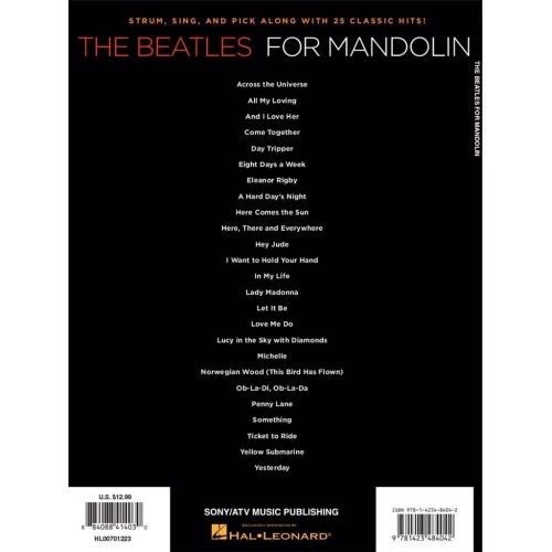 The Beatles for Mandolin