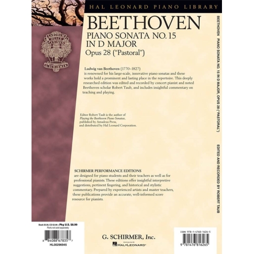 Beethoven, L.v - Piano Sonata No.15 In D Op.28 Pastoral