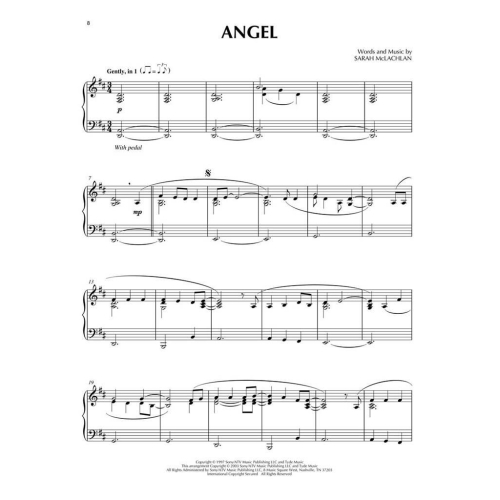 Sarah McLachlan for Piano Solo
