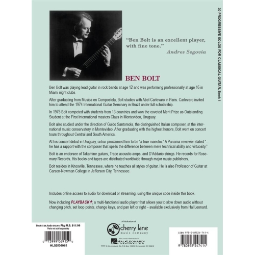 39 Progressive Solos for Classical Guitar