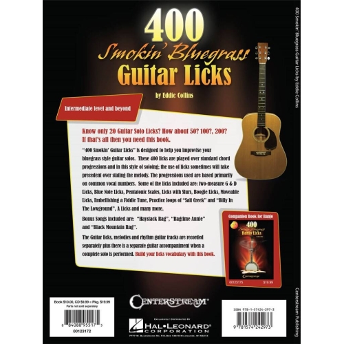 400 Smokin' Bluegrass Guitar Licks