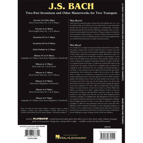 Bach, J.S - Two-Part Inventions for Two Trumpets