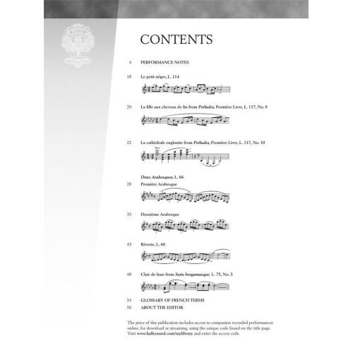 Claude Debussy - Seven Favorite Pieces