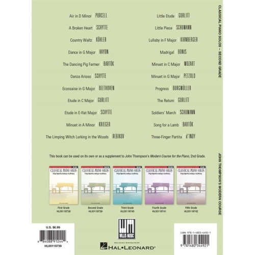 Classical Piano Solos - Second Grade