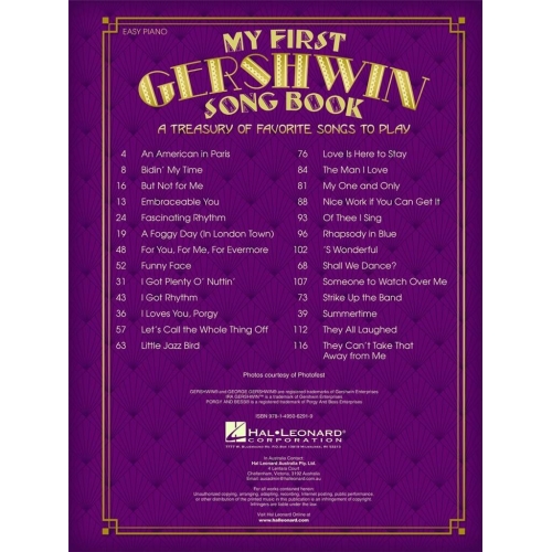 Gershwin, George - My First Gershwin Song Book