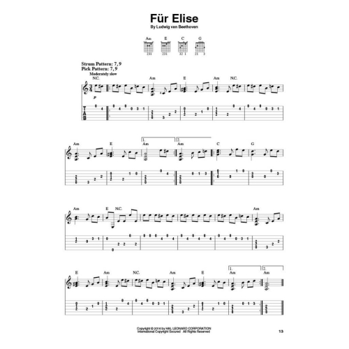 Classical Melodies: Easy Guitar With Notes & Tab