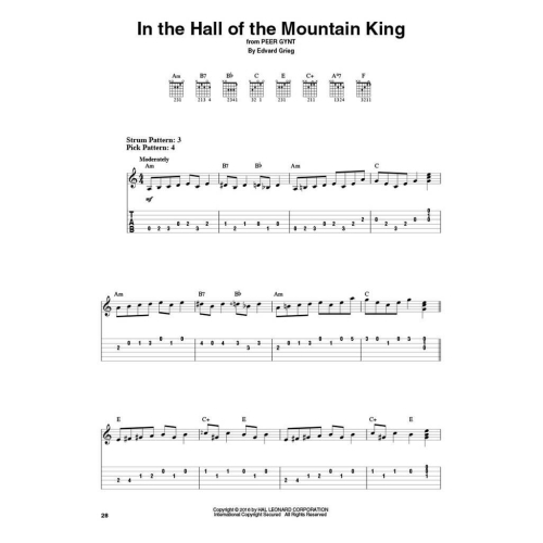 Classical Melodies: Easy Guitar With Notes & Tab