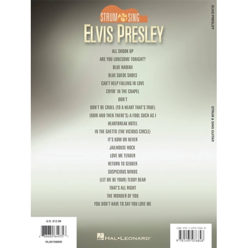 Presley, Elvis - Strum & Sing (Guitar, Vocal)