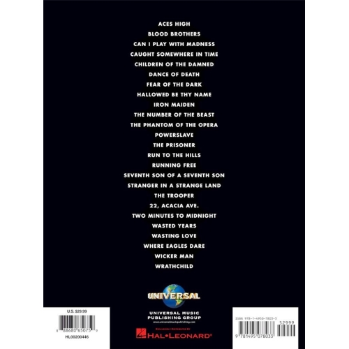 Iron Maiden - 25 Metal Masterpieces (Tab)