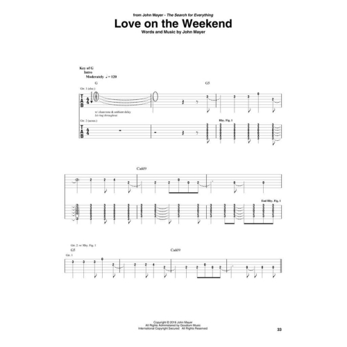 Guitar Tab 2016-2017