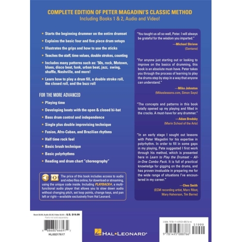 Magadini, Peter - Learn to Play the Drumset - All-in-One Combo Pack