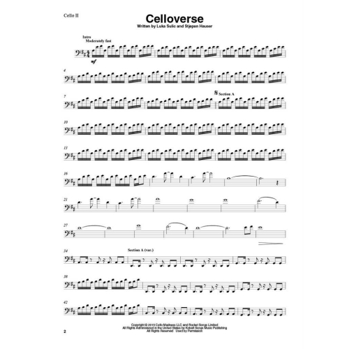 2Cellos - Sheet Music Collection
