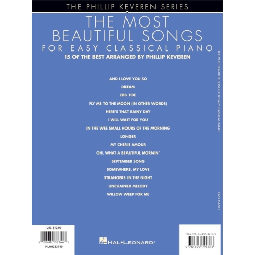 The Most Beautiful Songs for Easy Classical Piano