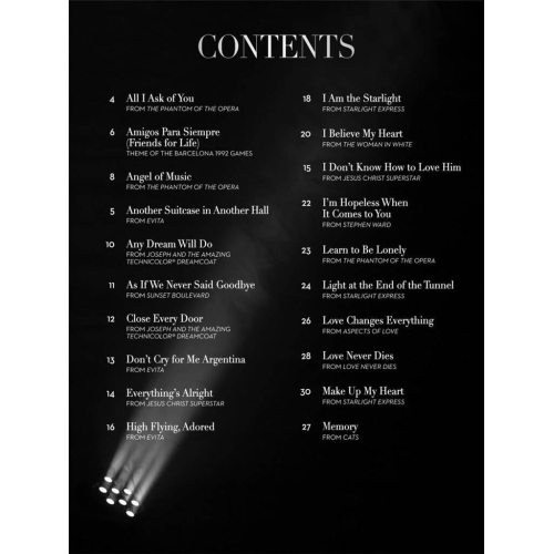 The Songs of Andrew Lloyd Webber