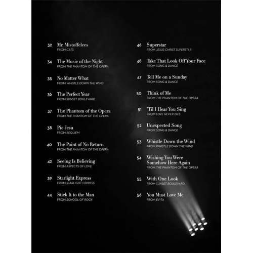 The Songs of Andrew Lloyd Webber
