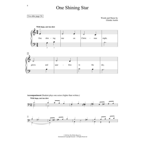 Austin, Glenda - Step by Step Christmas Songbook - Book 1