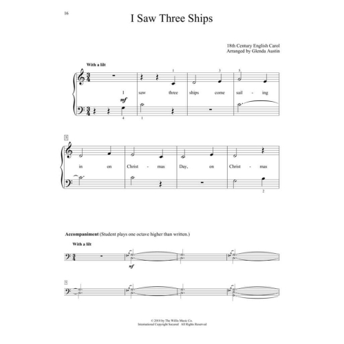 Austin, Glenda - Step by Step Christmas Songbook - Book 1