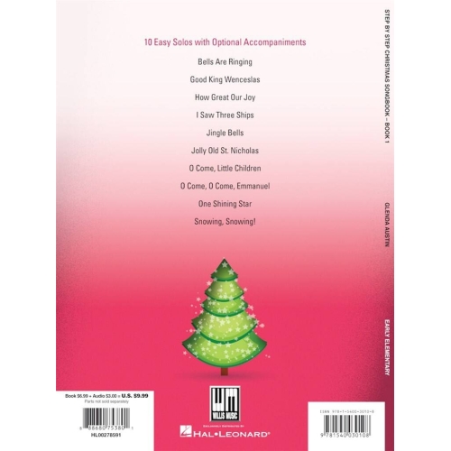Austin, Glenda - Step by Step Christmas Songbook - Book 1