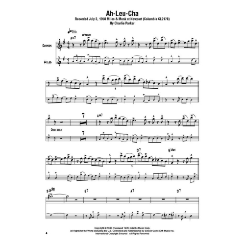 Cannonball Adderley - Omnibook