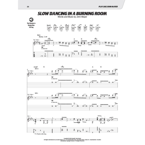 Play like John Mayer