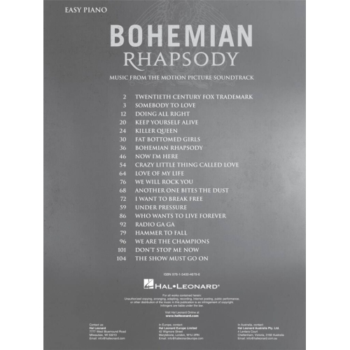 Mercury, Freddie - Bohemian Rhapsody