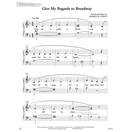 Selections from ShowTime Piano, Level 2A