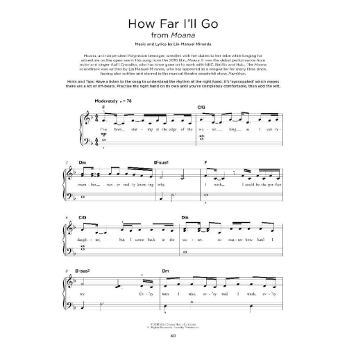 Really Easy Piano: 40 Disney Songs