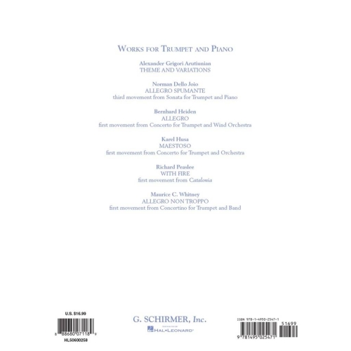 The G. Schirmer Trumpet Anthology