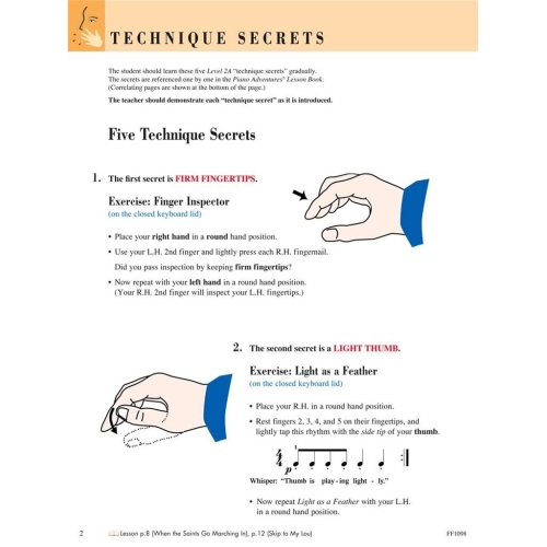 Faber & Faber - Piano Adventures Technique & Artistry Book Lev. 2A