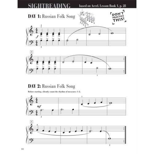 Faber & Faber - Accelerated Piano Adventures Sightreading Book 1