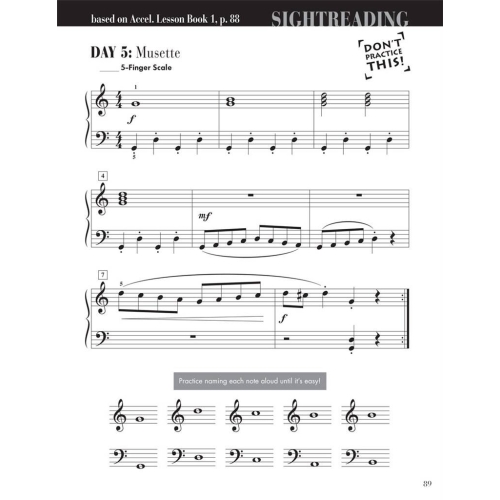Faber & Faber - Accelerated Piano Adventures Sightreading Book 1