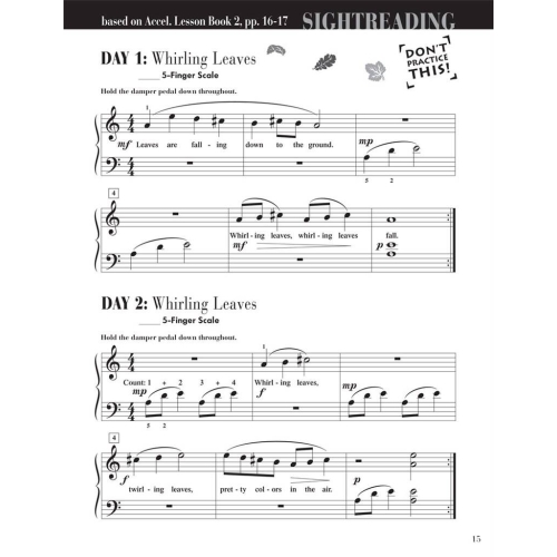 Accelerated Piano Adventures® Sightreading Book 2