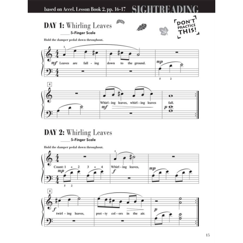 Faber & Faber - Accelerated Piano Adventures Sightreading Book 2
