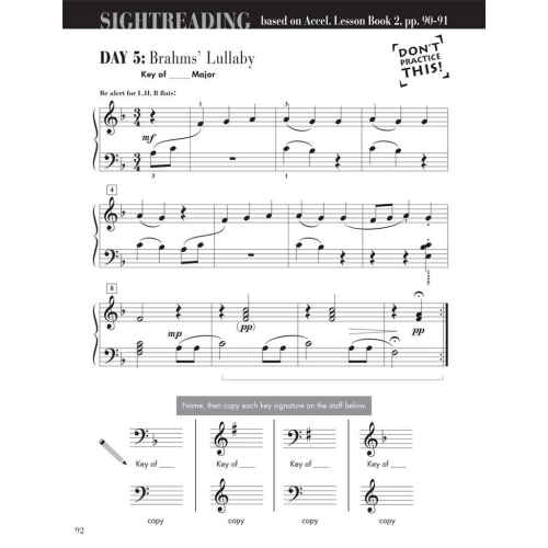 Accelerated Piano Adventures® Sightreading Book 2