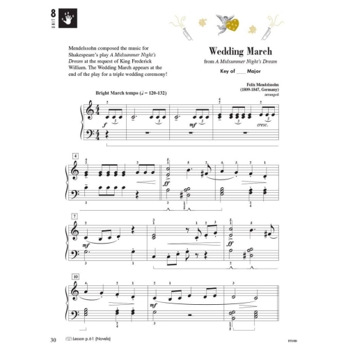 Faber & Faber - Piano Adventures Performance Book Level 3A