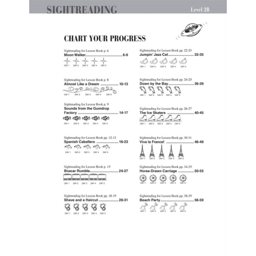 Faber & Faber - Piano Adventures Sightreading Level 2B