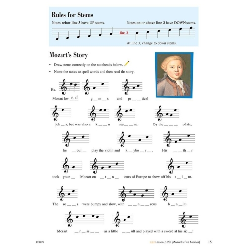 Faber & Faber - Piano Adventures Theory Book Level 1