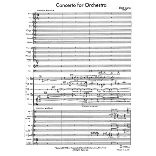 Carter, Elliott - Concerto for Orchestra
