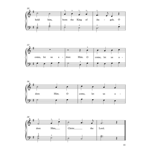 A Treasury of Christmas Songs for Solo Piano