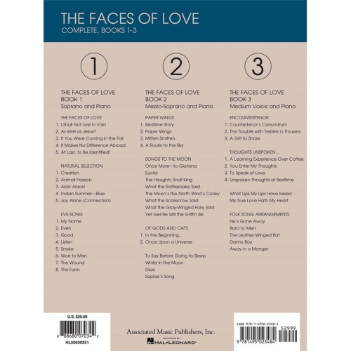 Heggie, Jake - The Faces of Love - Complete, Books 1-3