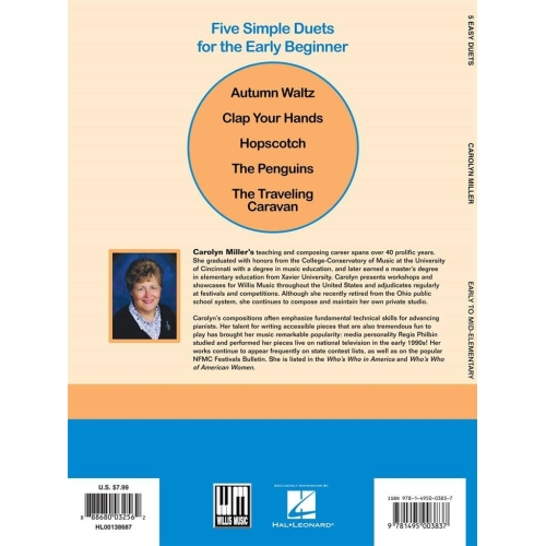 Miller, Carolyn - 5 Easy Duets