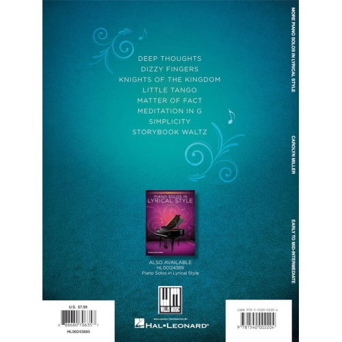 Miller, Carolyn - More Piano Solos in Lyrical Style