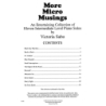 Sabo, Victoria - More Micro Musings
