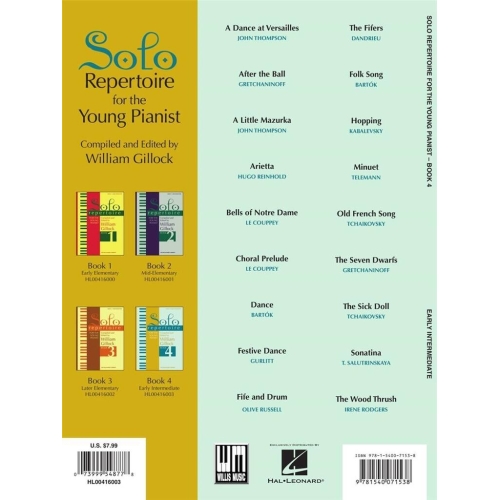 Solo Repertoire for the Young Pianist, Book 4