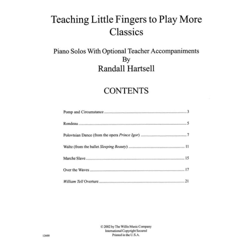Teaching Little Fingers to Play More Classics